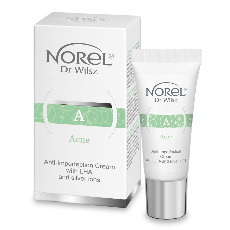 Miniprodukt - Acne - Krém na nedokonalosti LHA se stříbrnými ionty NOREL Dr Wilsz akné